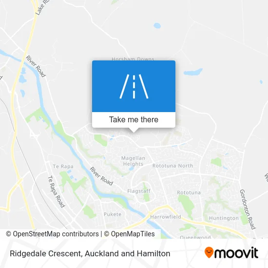 Ridgedale Crescent map