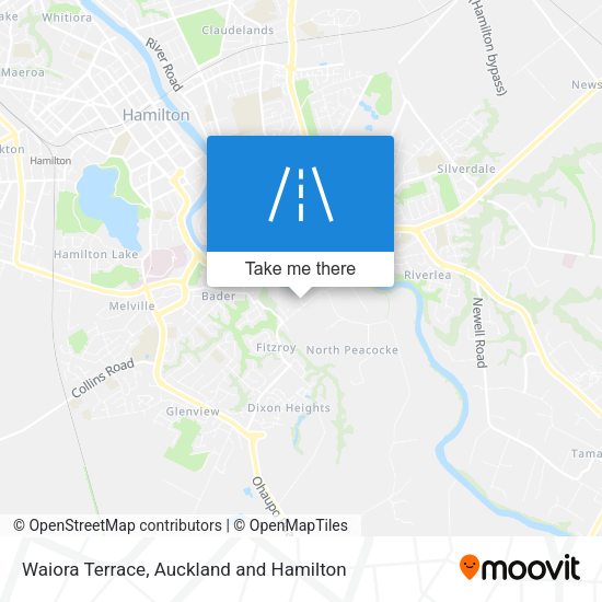 Waiora Terrace map