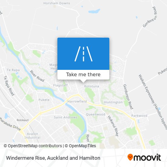 Windermere Rise map