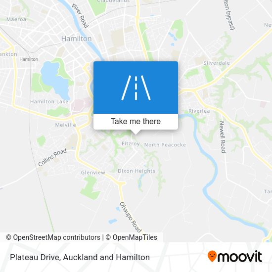 Plateau Drive map