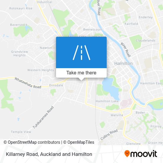 Killarney Road map