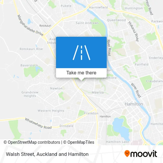 Walsh Street map