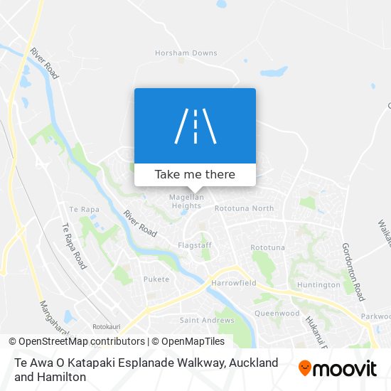 Te Awa O Katapaki Esplanade Walkway地图