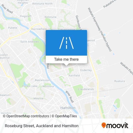 Roseburg Street map