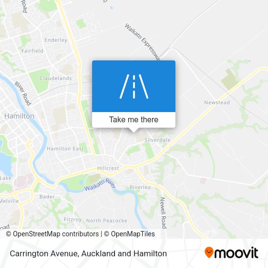 Carrington Avenue map