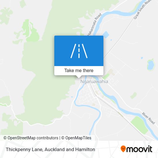 Thickpenny Lane map