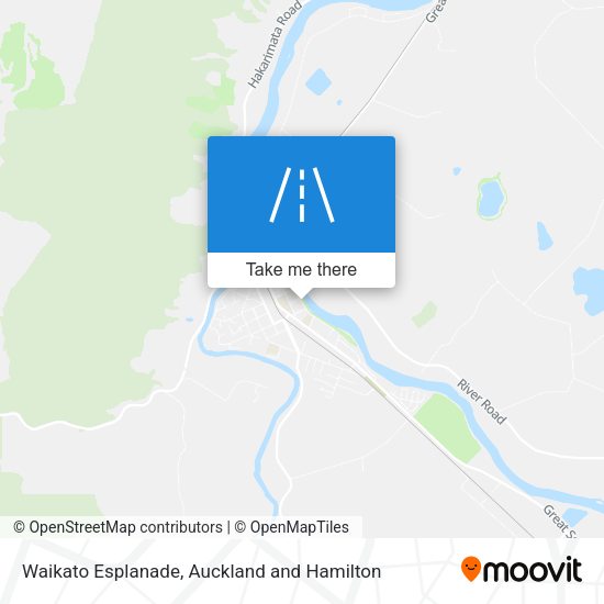 Waikato Esplanade map