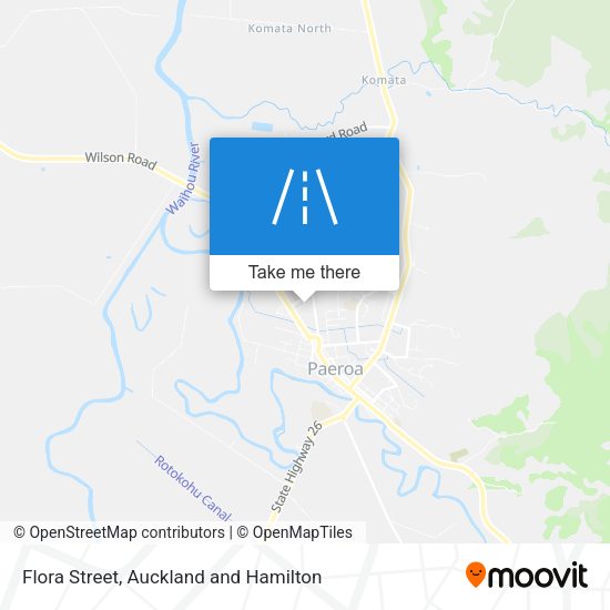 Flora Street map