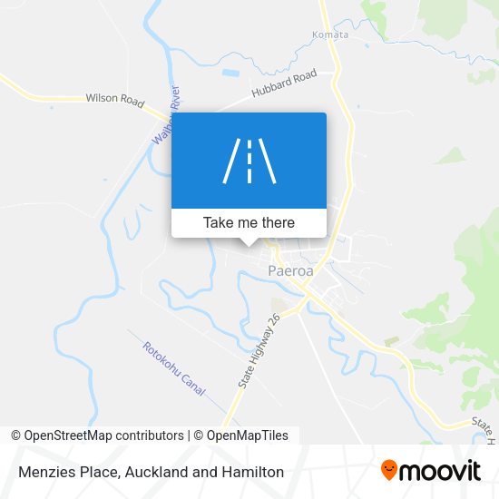 Menzies Place map