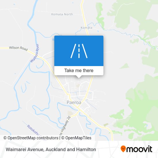 Waimarei Avenue map