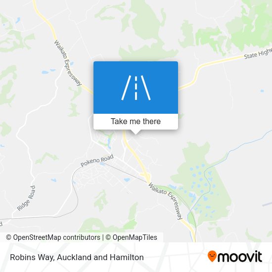 Robins Way map