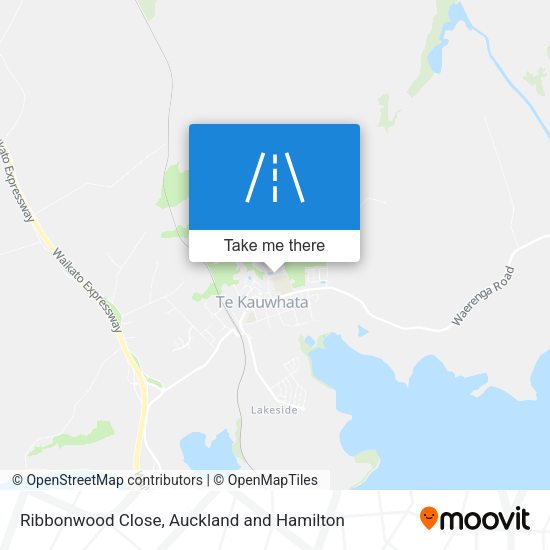 Ribbonwood Close map