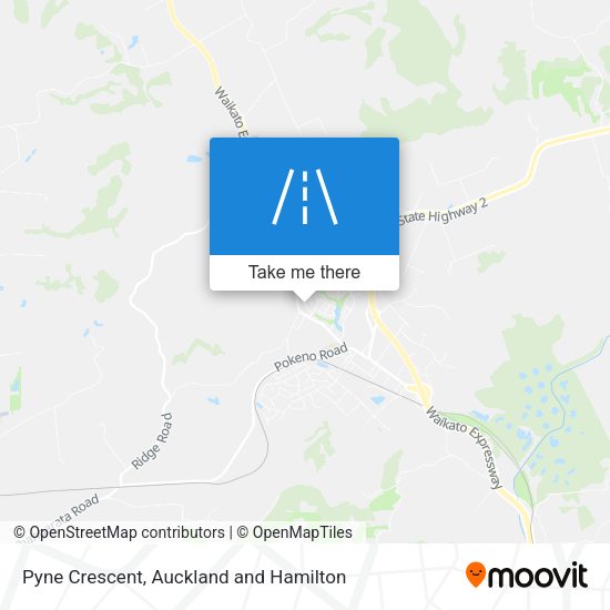 Pyne Crescent map
