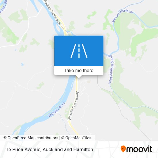 Te Puea Avenue map