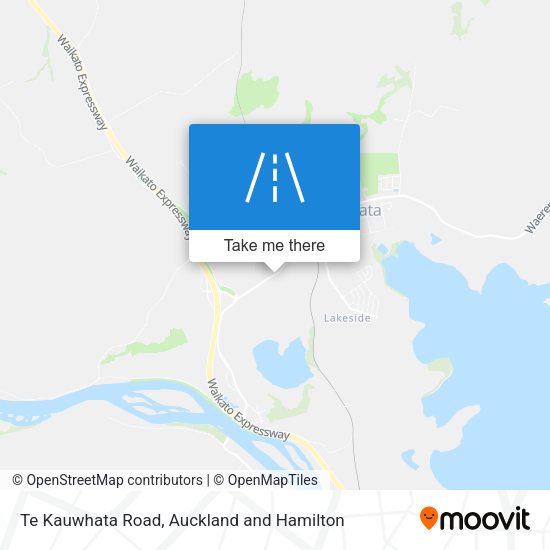 Te Kauwhata Road map
