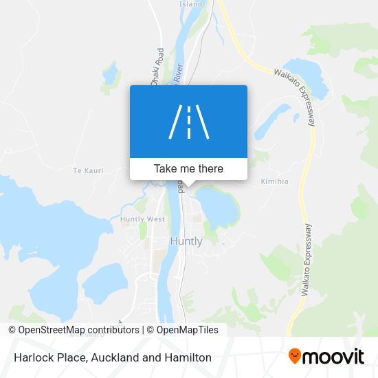 Harlock Place map