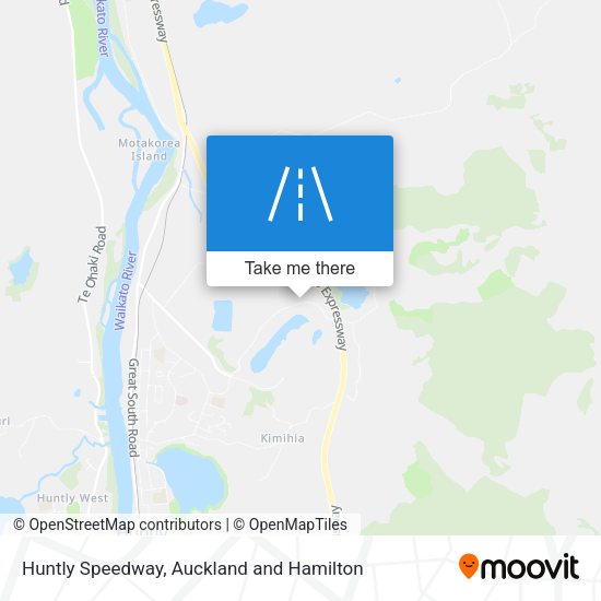 Huntly Speedway map