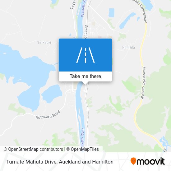 Tumate Mahuta Drive map