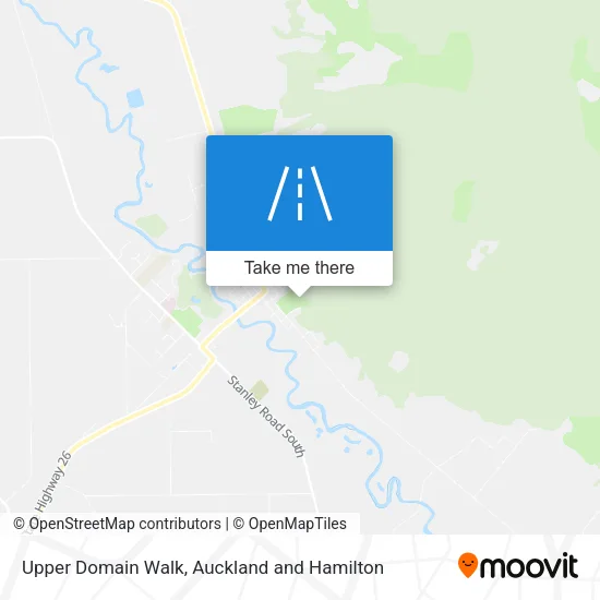 Upper Domain Walk map