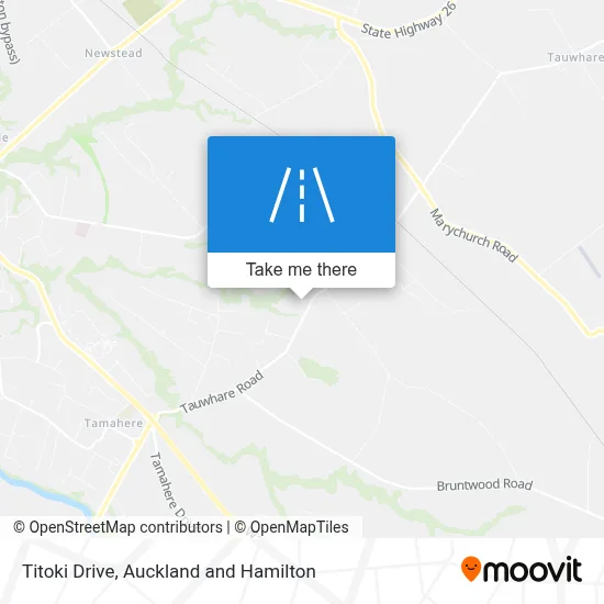 Titoki Drive map