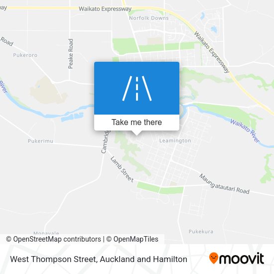 West Thompson Street map