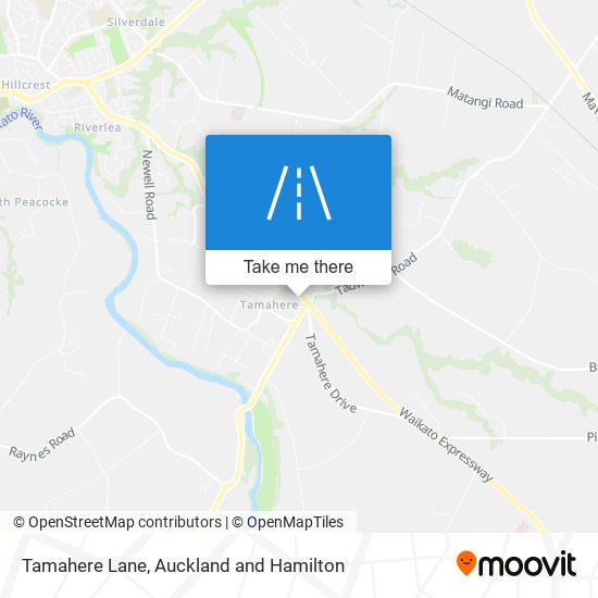 Tamahere Lane map