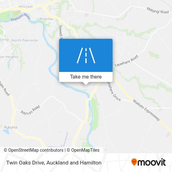 Twin Oaks Drive map