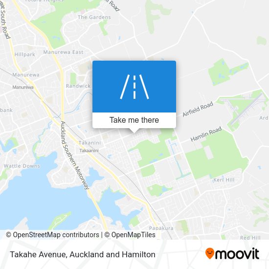 Takahe Avenue map