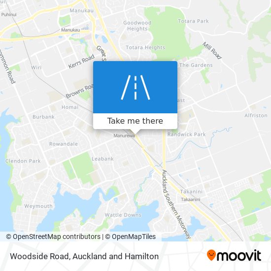 Woodside Road map