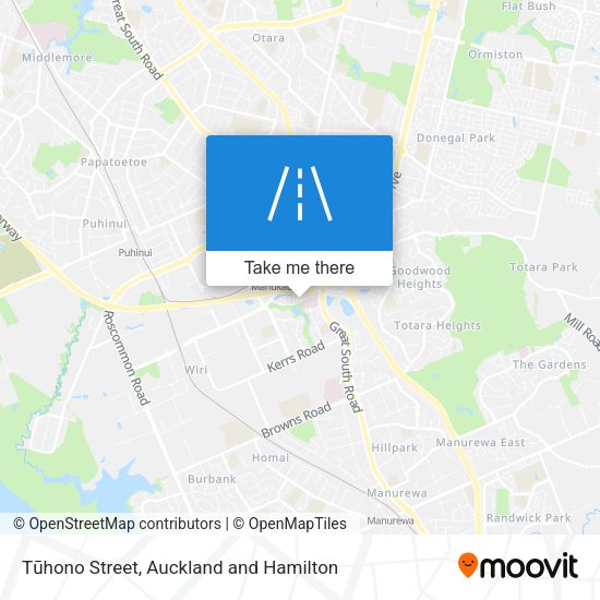 Tūhono Street map