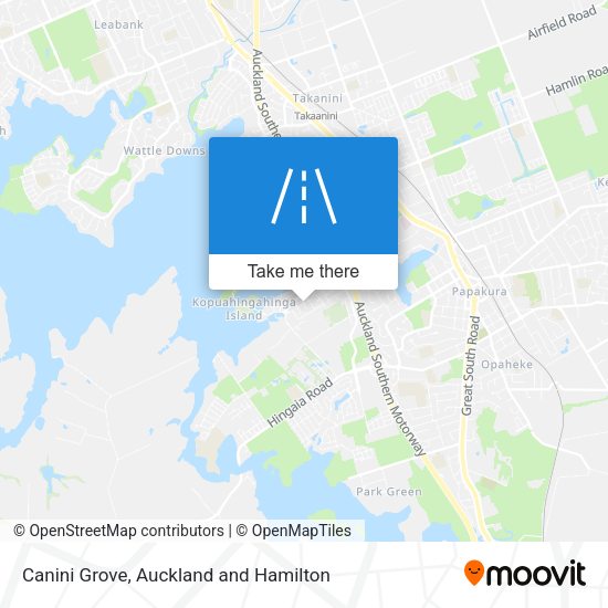 Canini Grove map