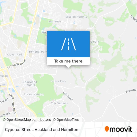 Cyperus Street map