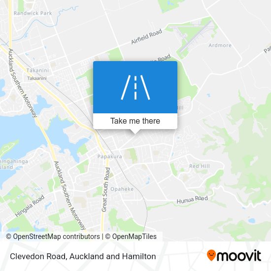 Clevedon Road map
