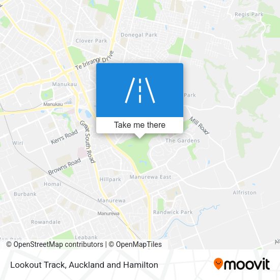 Lookout Track map