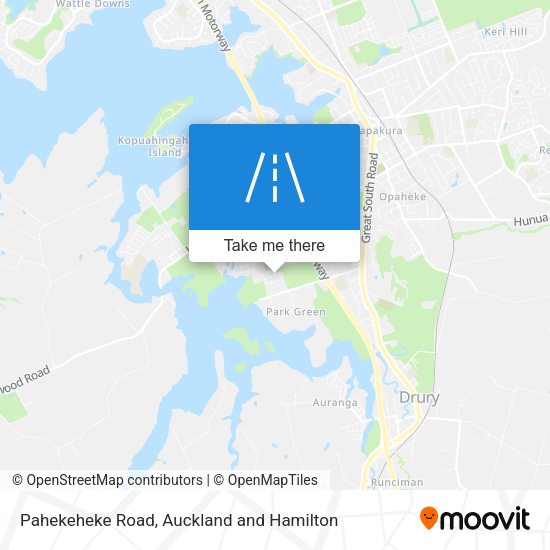 Pahekeheke Road map