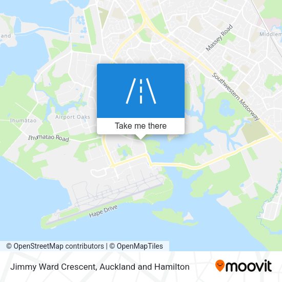 Jimmy Ward Crescent map