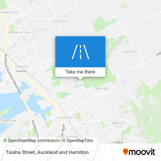 Taiaha Street map