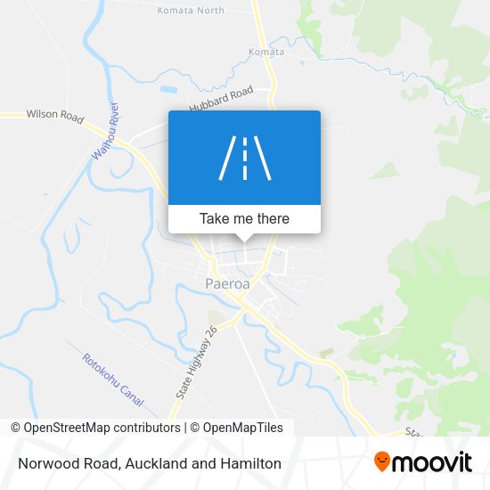 Norwood Road map