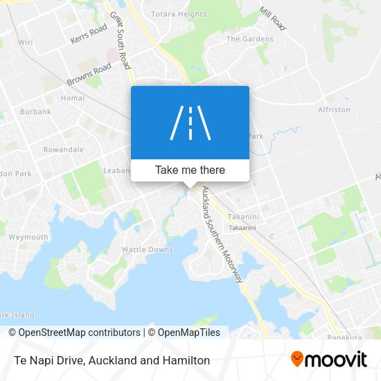 Te Napi Drive map