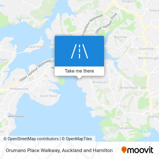 Orumano Place Walkway map