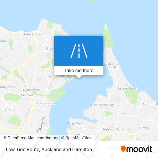 Low Tide Route map