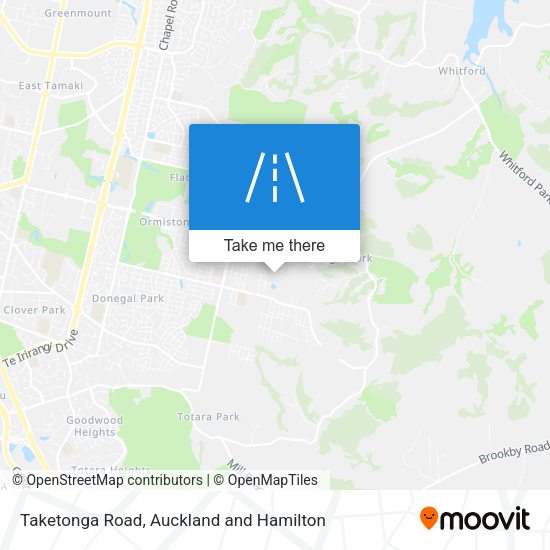Taketonga Road map