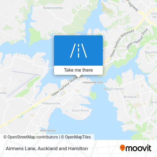 Airmens Lane map