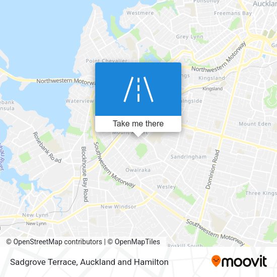 Sadgrove Terrace map