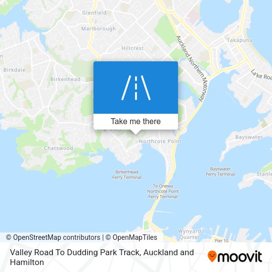Valley Road To Dudding Park Track map