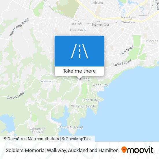 Soldiers Memorial Walkway map