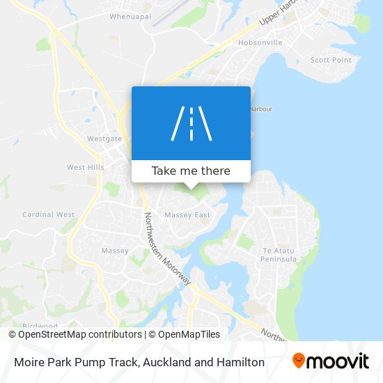 Moire Park Pump Track map