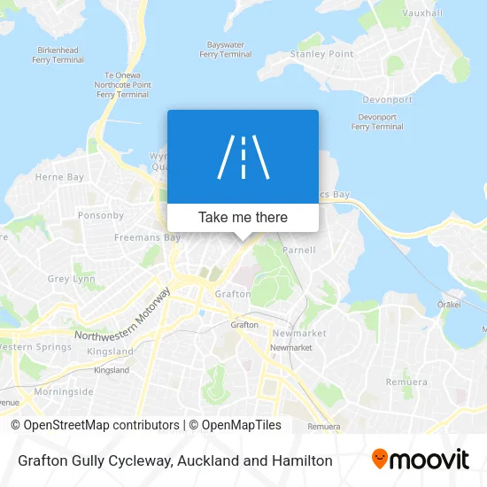 Grafton Gully Cycleway map