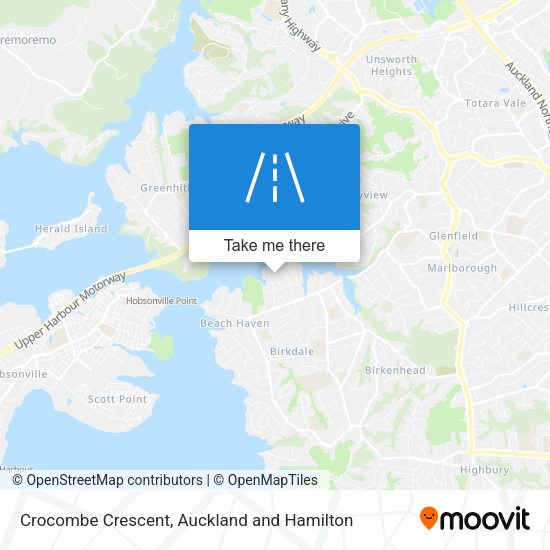 Crocombe Crescent map