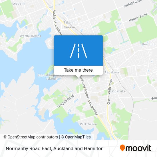Normanby Road East map